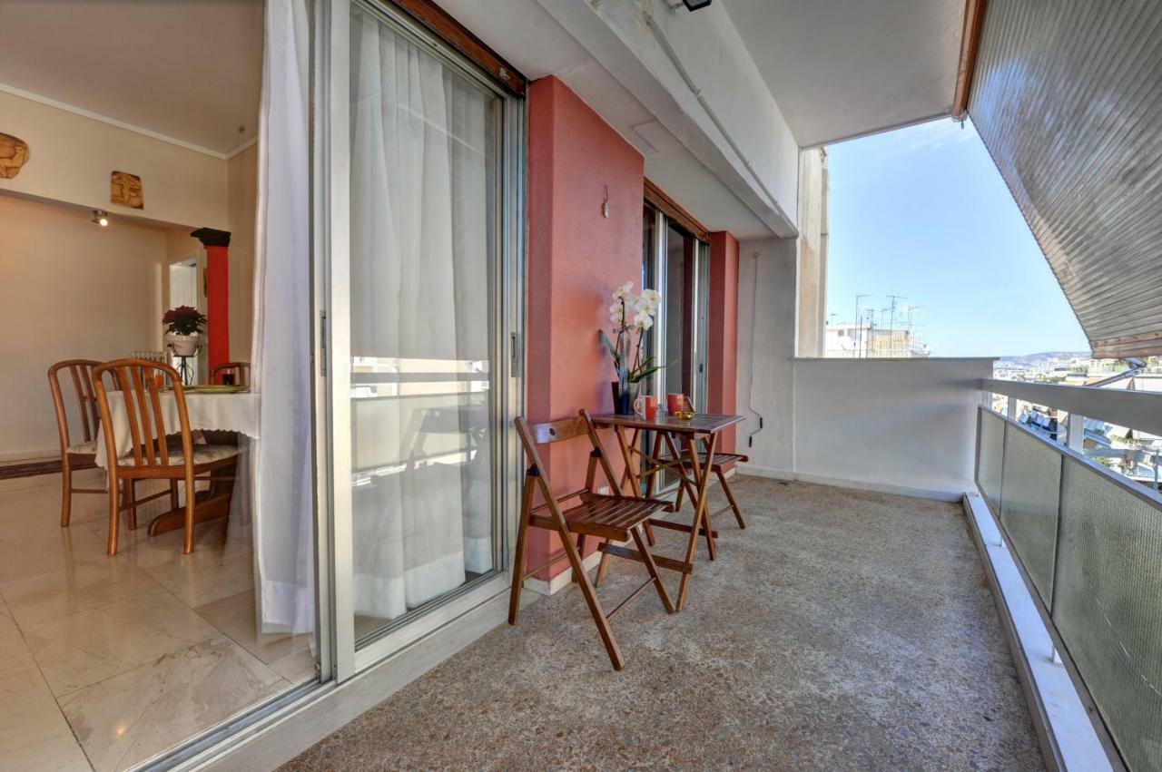 Apartment Near Stavros Niarchos Park & Acropolis Aten Exteriör bild